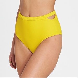 Billabong M Yellow Retro High Waisted Bottom NWT